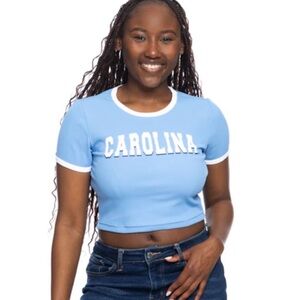 Stylish Carolina Blue Crop Top